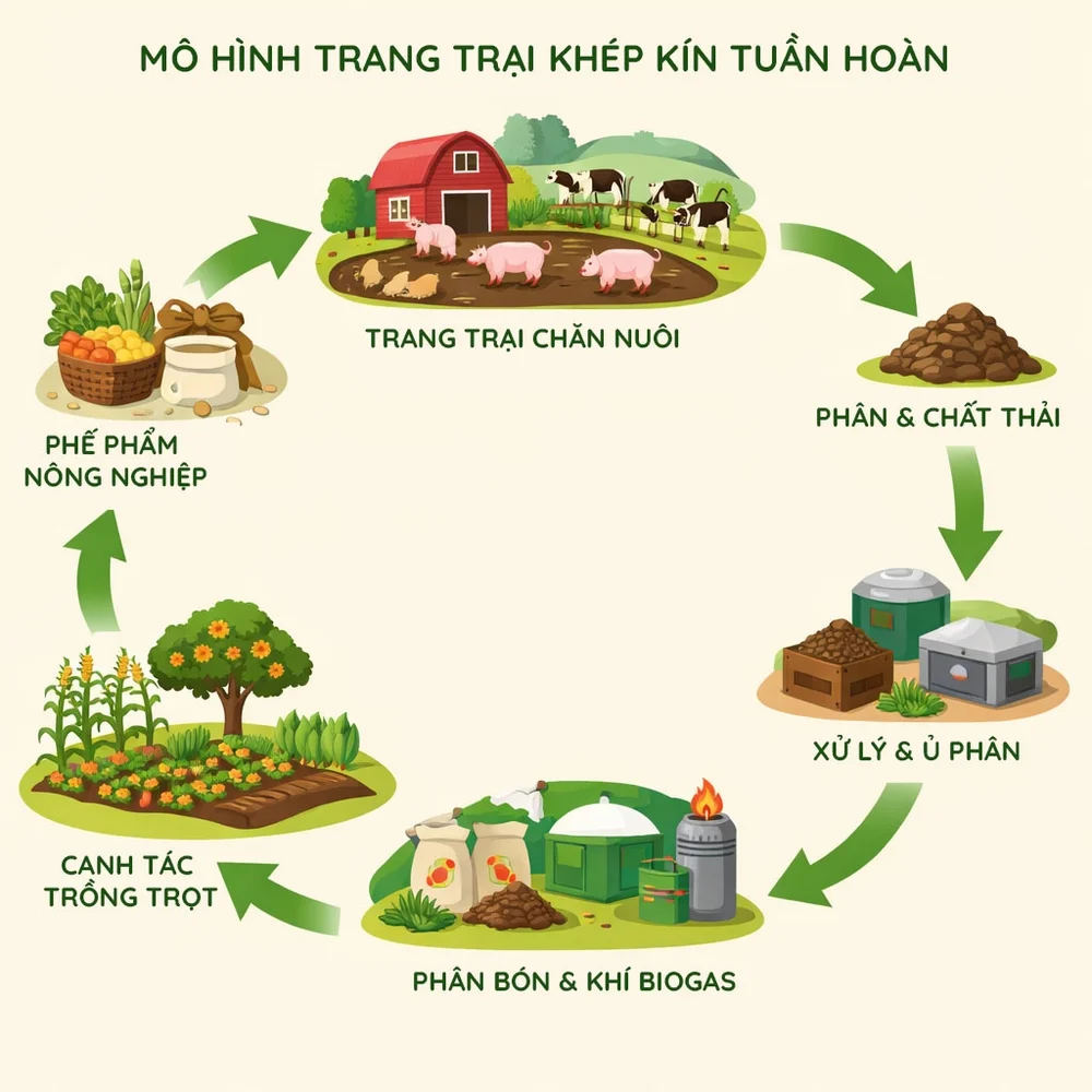 Khi nào trang trại nên hướng đến mô hình tuần hoàn khép kín? Khi nào trang trại nên hướng đến mô hình tuần hoàn khép kín?